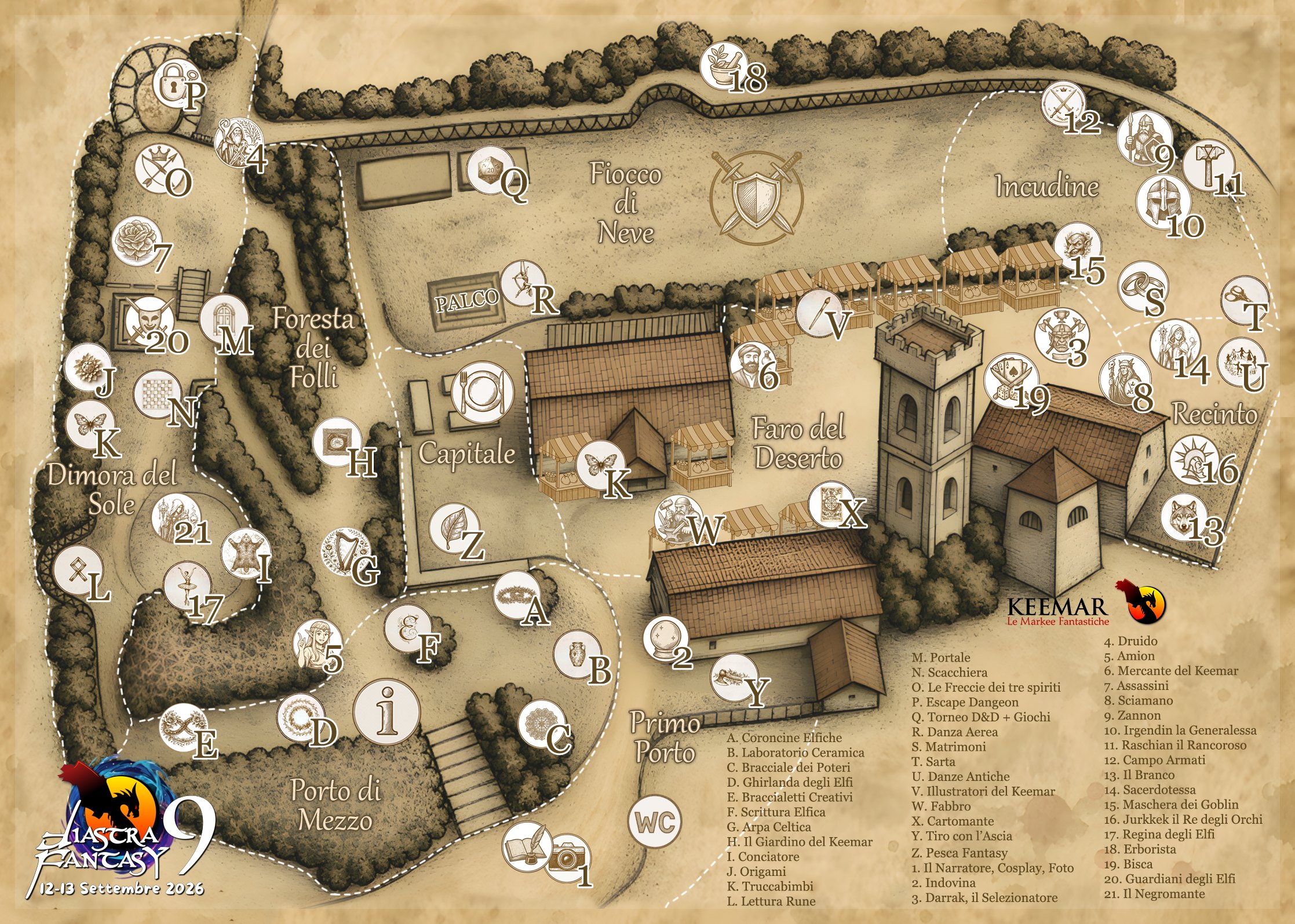 Mappa ufficiale Fiastra Fantasy 9